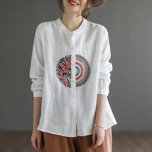 Women Eastern Mystique Embroidery Shirt