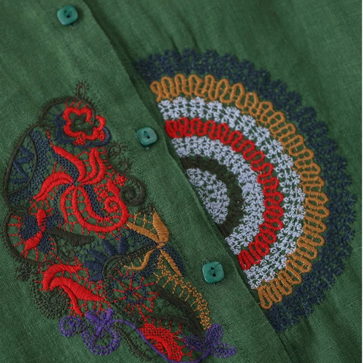 Women Eastern Mystique Embroidery Shirt