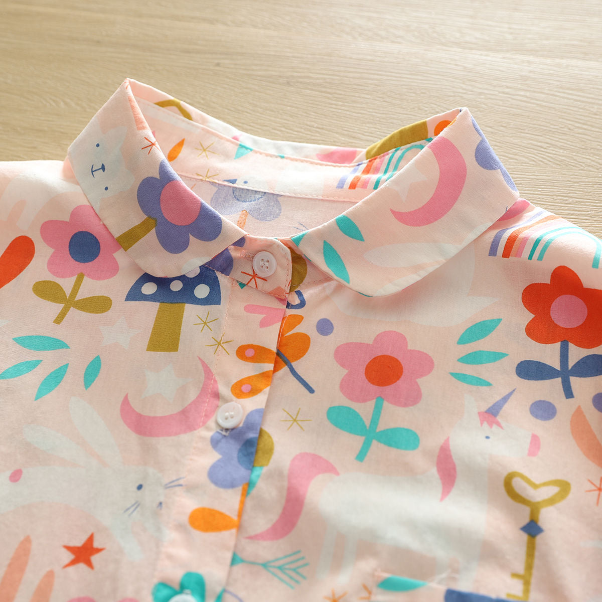 Rainbow Floral Long Sleeve Top