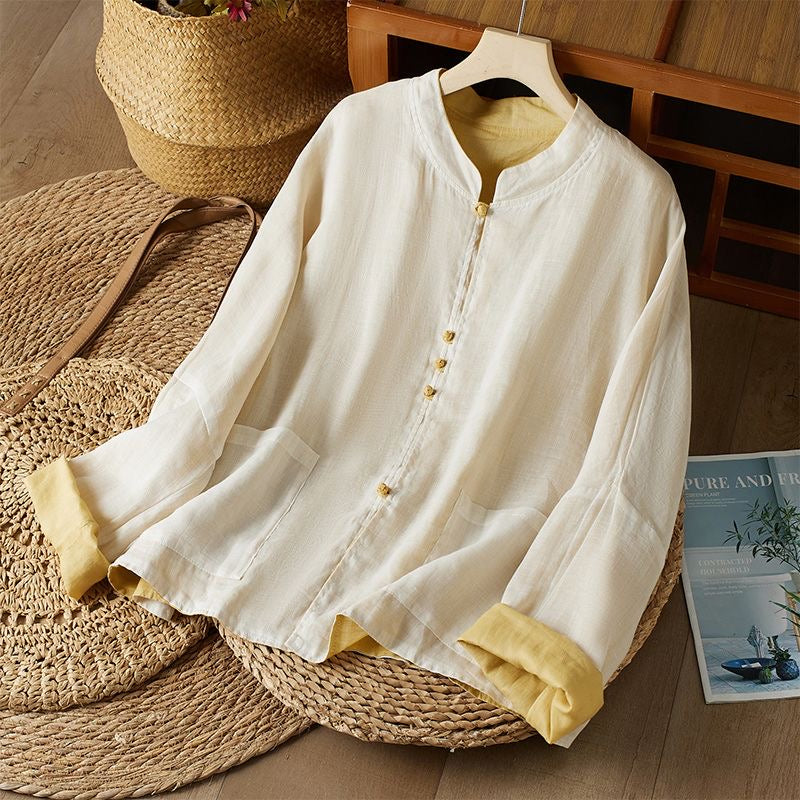 Light Plain Korean Shirt For Her