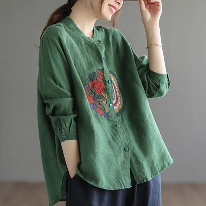 Women Eastern Mystique Embroidery Shirt